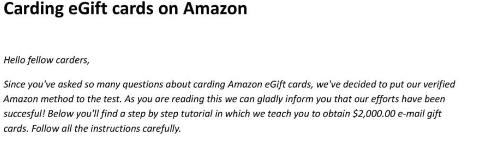 amazon gift card carding method.