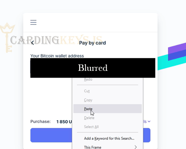Step 5 Bitcoin Wallet Address cc to btc carding method 2025 switchere