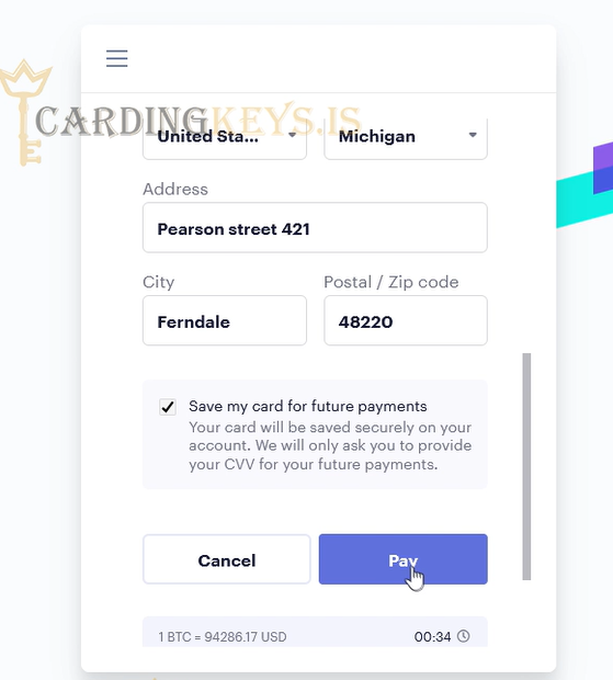 Step 6 Enter all CC Fullz cc to btc carding method 2025 switchere