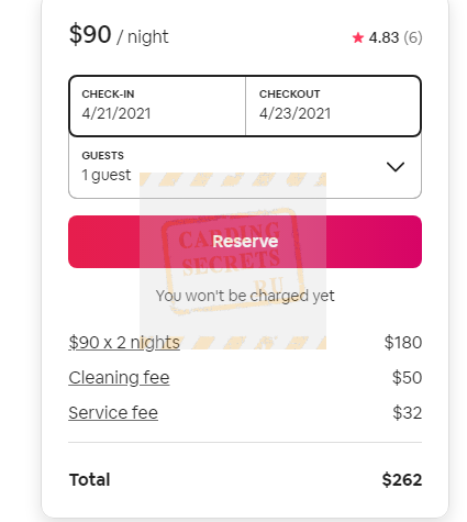 AirBNB carding method
