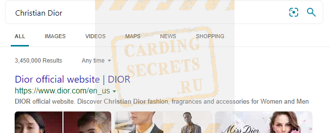 Dior carding method