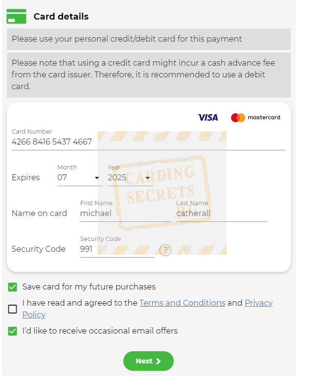 Fresh bitcoin carding method 4