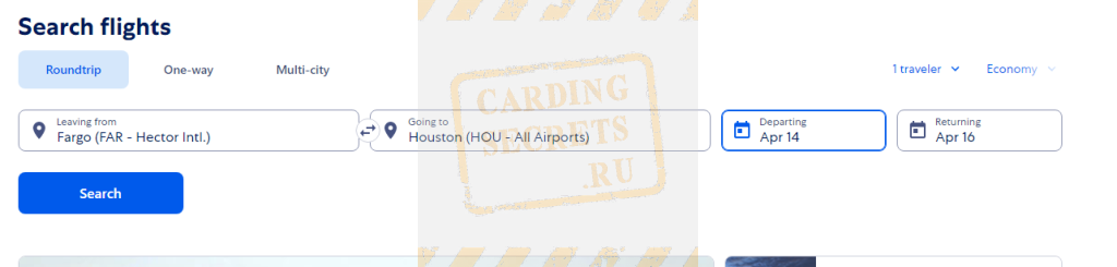 carding method flight ticket 9