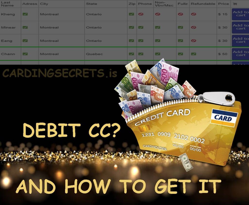 Carding Basics What is a debit cc good for in 2024? Carding Methods