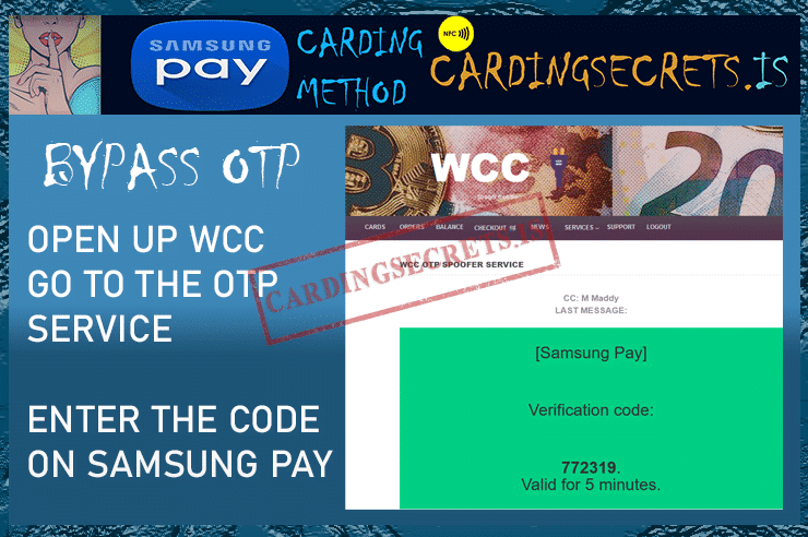 Samsung pay carding bypass otp