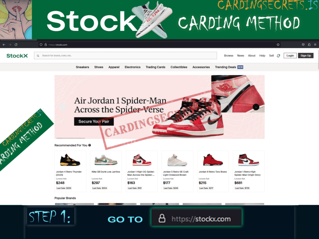 Step 1 go to stockx.com