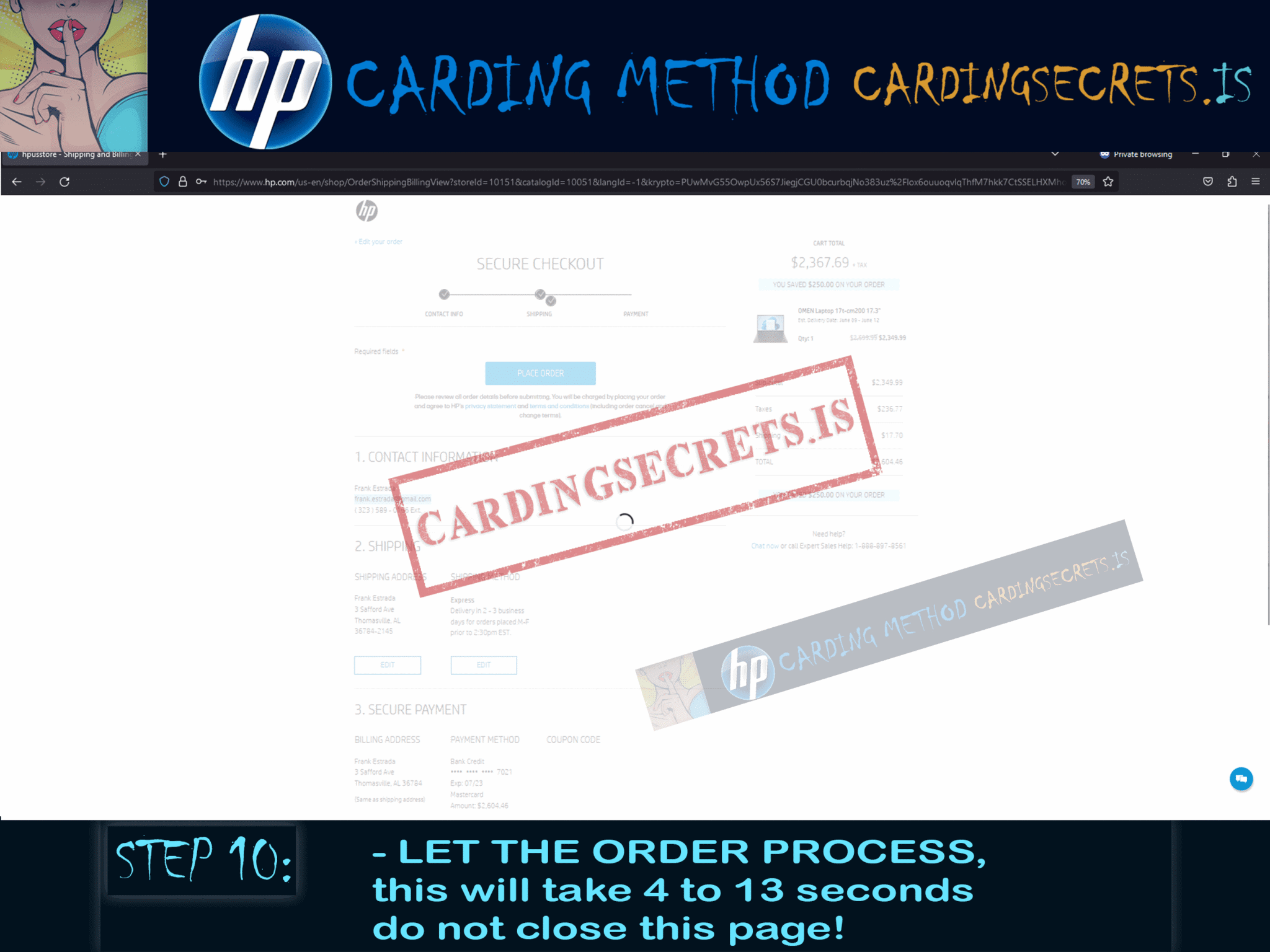 Latest HP carding method *Updated + Video* Carding Methods