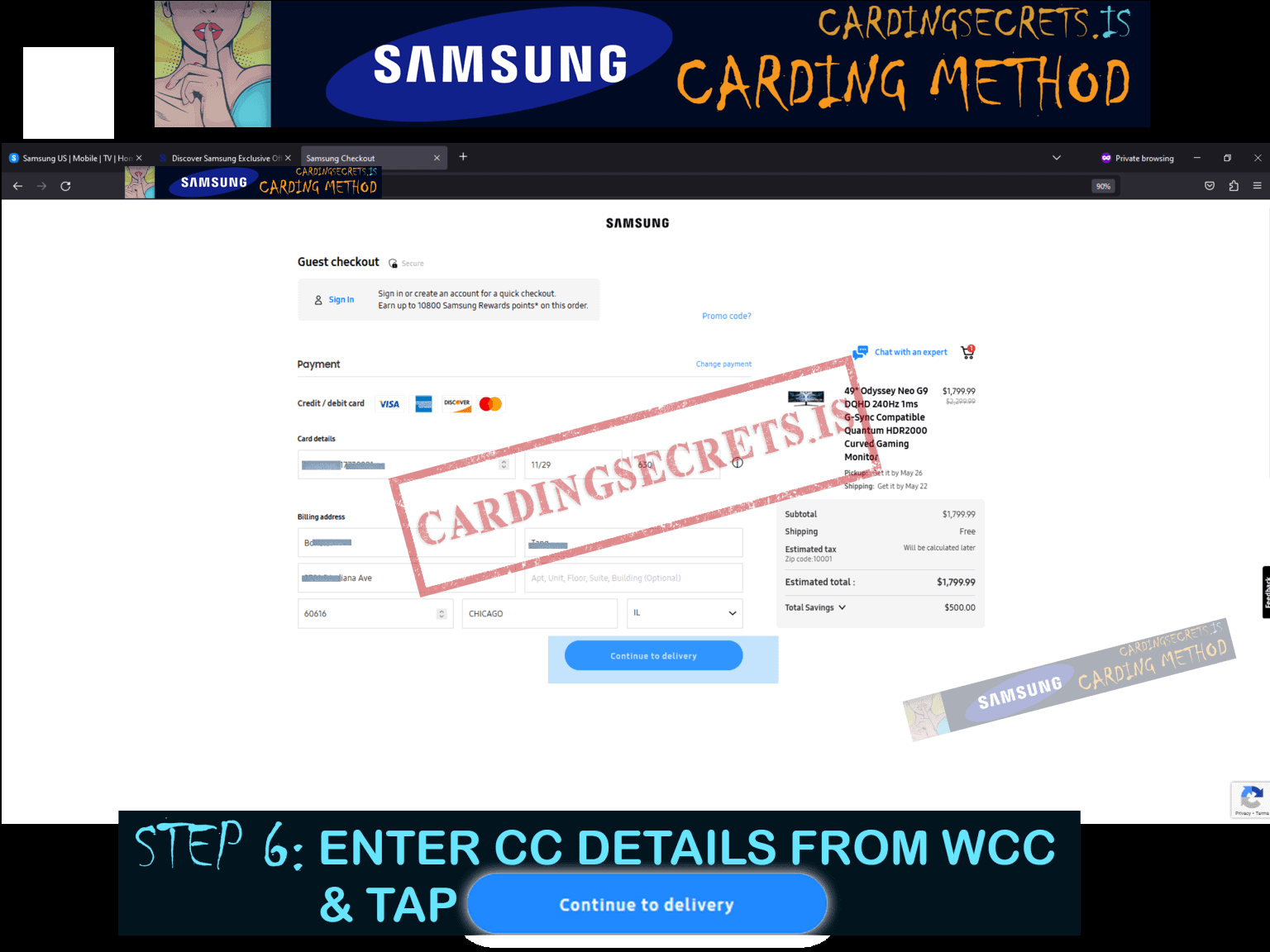 Genius Samsung Carding method Updated (Video for 2024) Carding Methods