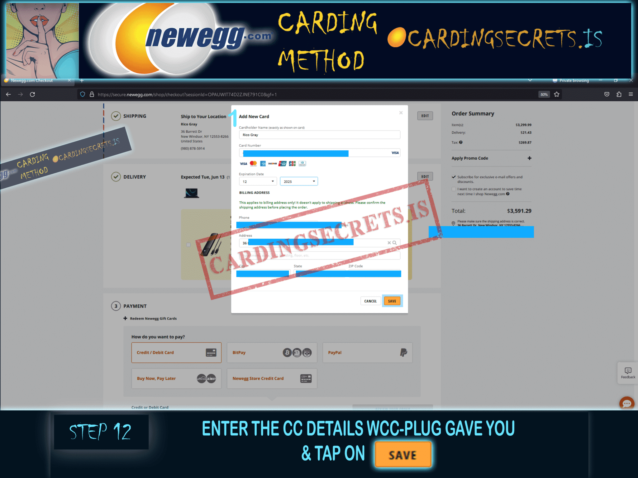 Shocking NewEgg Carding Method Uncovered in 2024! [VIDEO] Carding Methods
