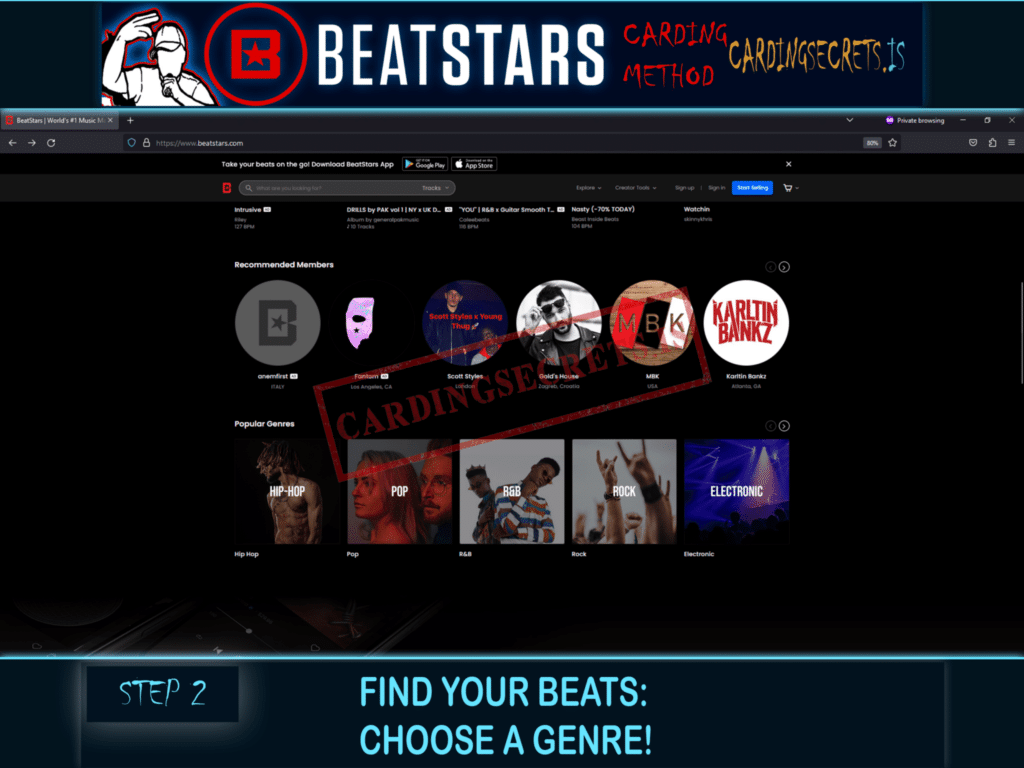 Step 2 find your beat choose a genre