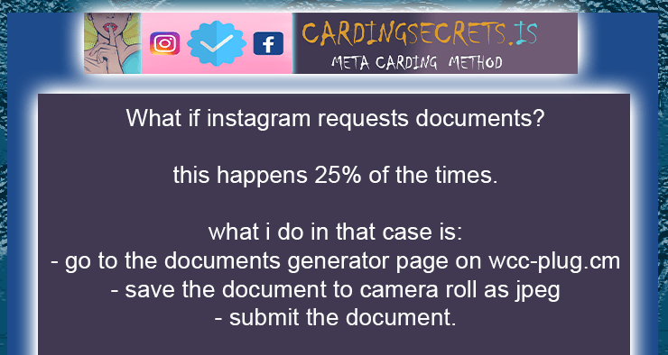 instagram carding method documents