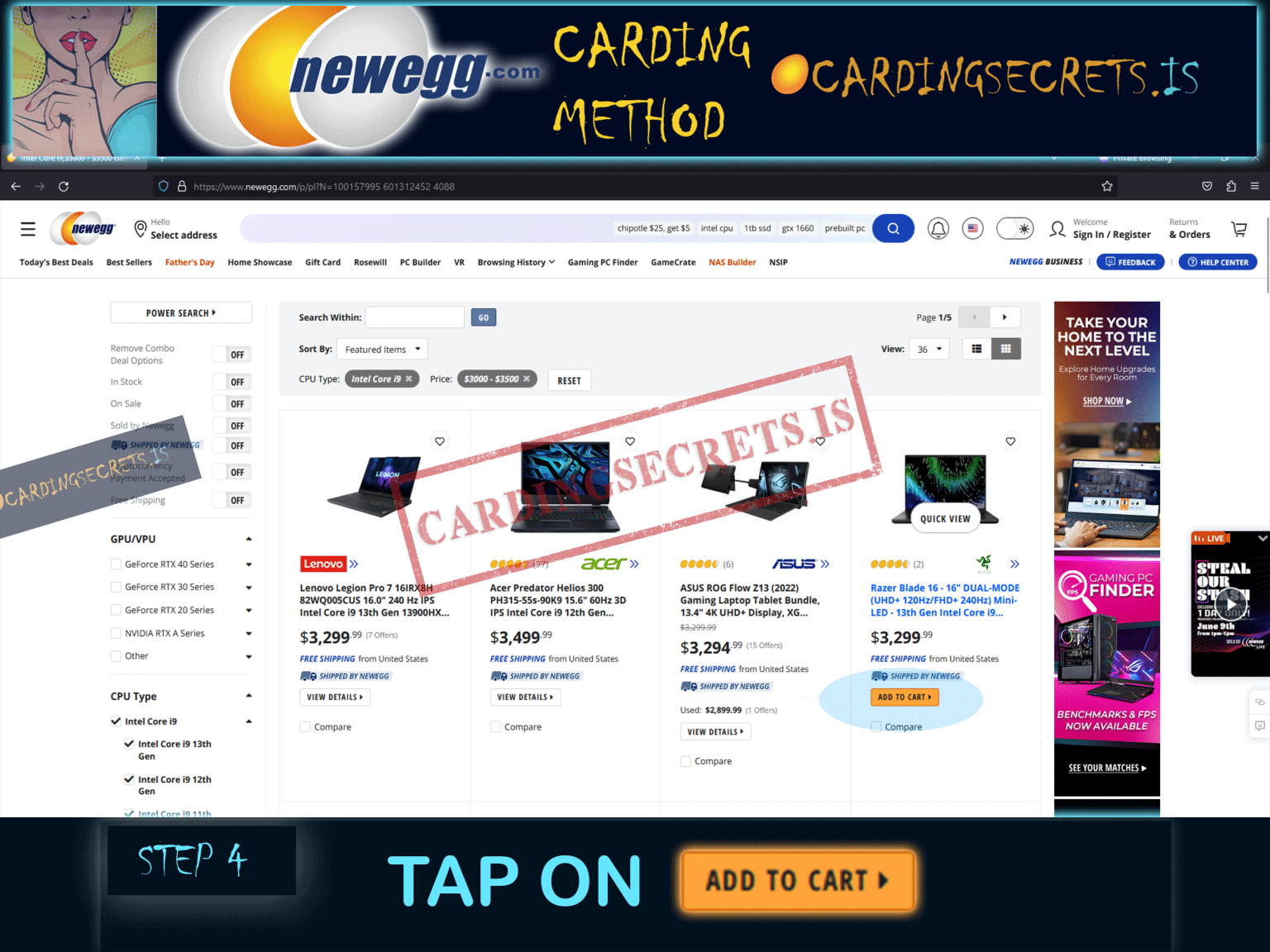 Shocking NewEgg Carding Method Uncovered in 2024! [VIDEO] Carding Methods