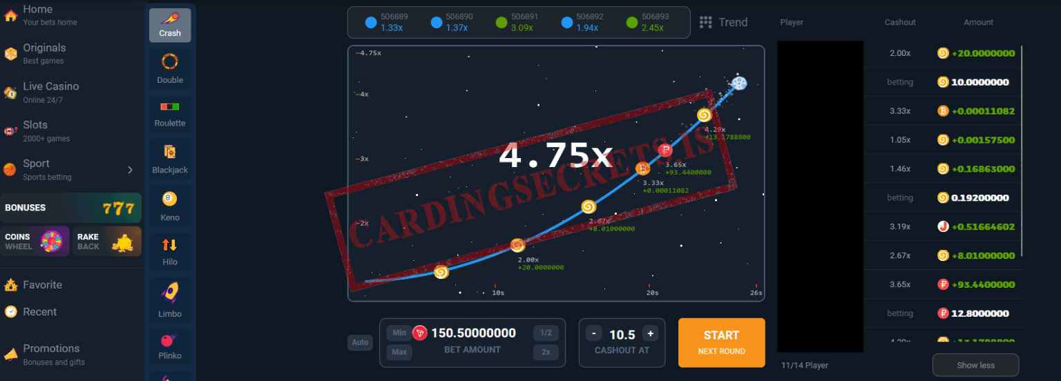 Crypto Casino Carding Method 2024 Easy cash out Carding Methods