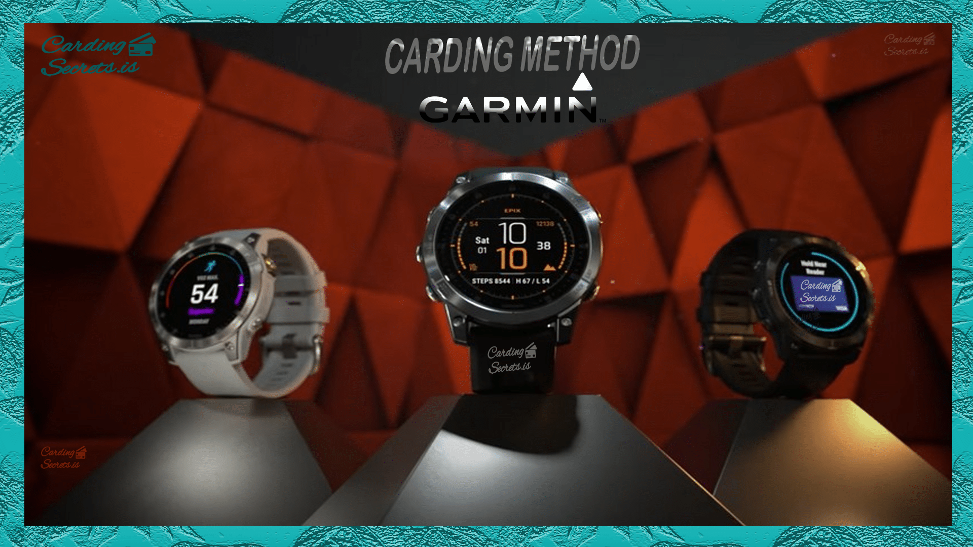 Garmin Carding Method High Quality Sport Watches 2024 Carding Methods