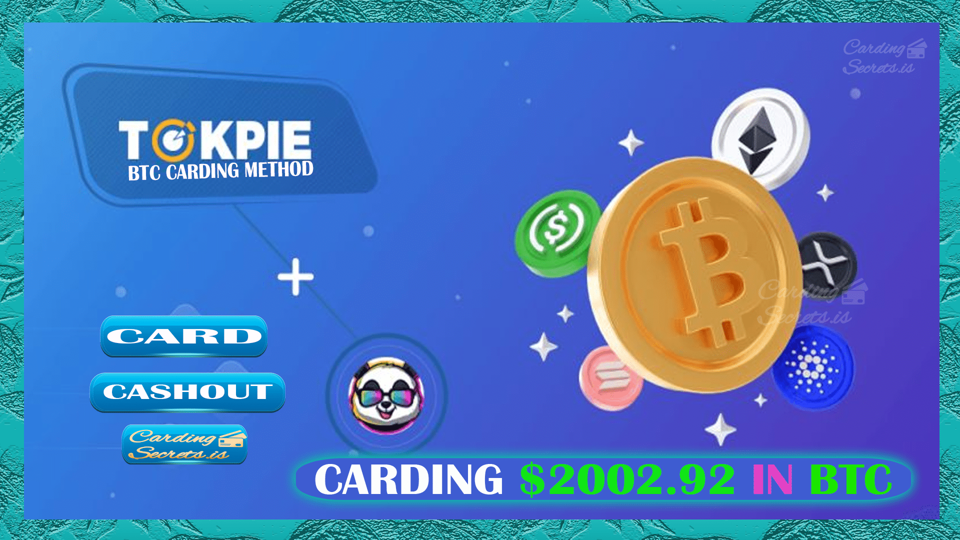 Tokpie BTC carding method