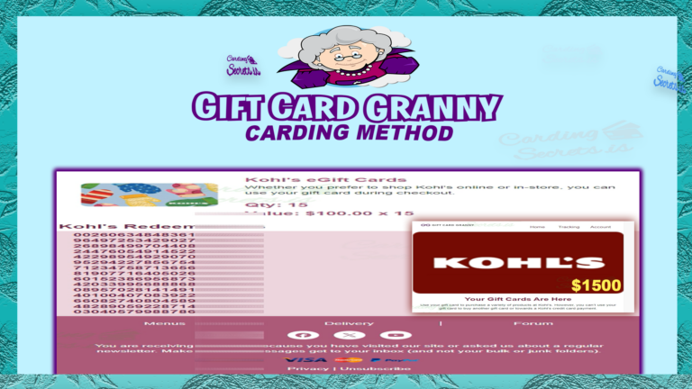 Gift Card Granny Carding Method thumbnail