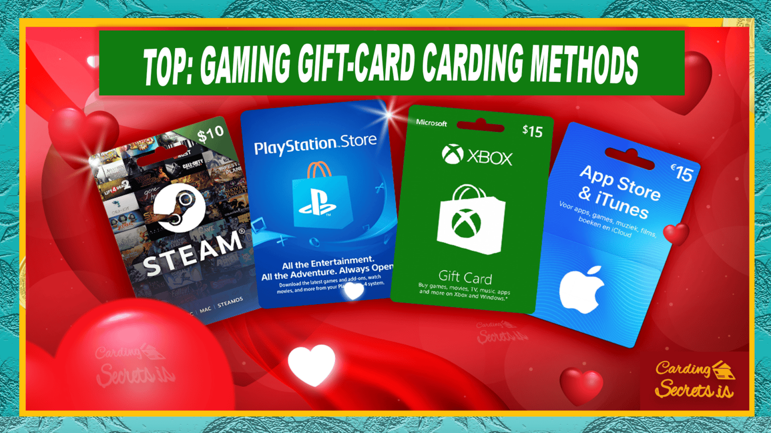 Play Smart 4 Genius GiftCard Carding Methods for Gaming Carding Methods