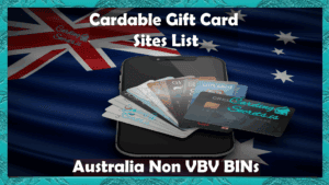 Cardable Gift Card Sites List Thumbnail For Australia NON VBV BINS