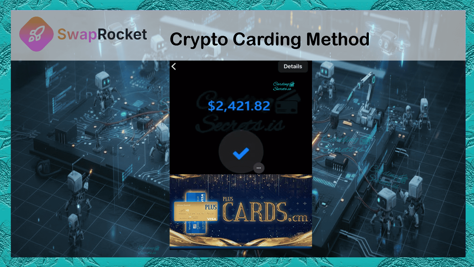 Swaprocket crypto carding method thumbnail
