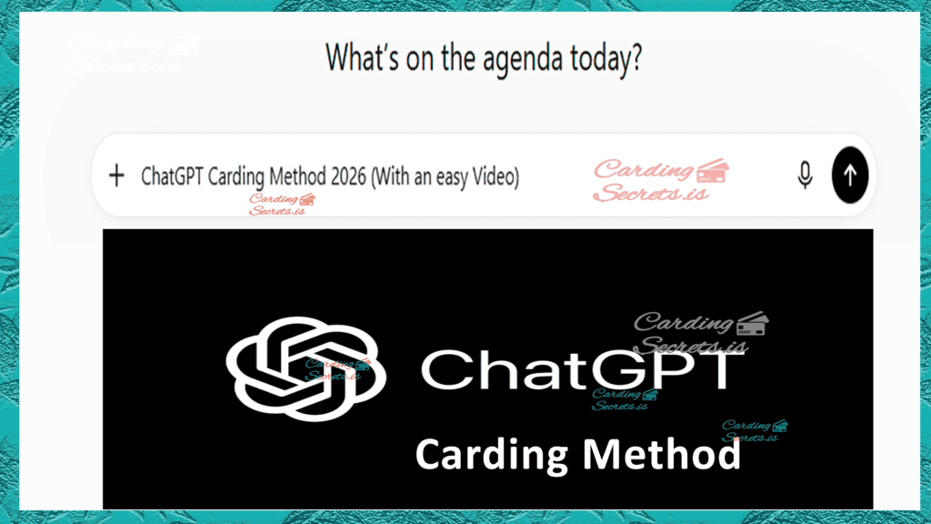 ChatGPT Carding Method thumbnail