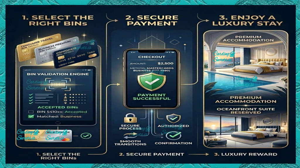 infographic carding Hotel Rooms Non VBV BINs