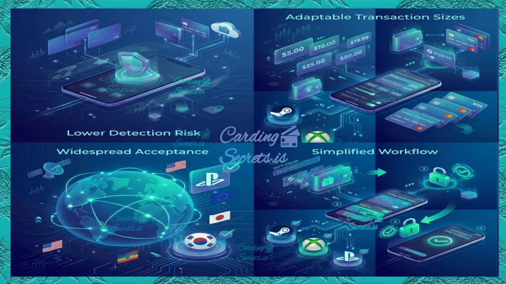 infographic non vbv bins gaming gift card carding method