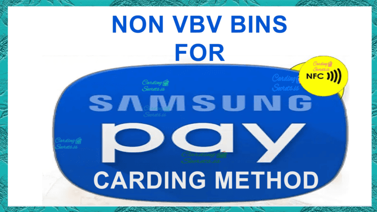 NON VBV BINS FOR SAMSUNG PAY CARDING METHOD THUMBNAIL